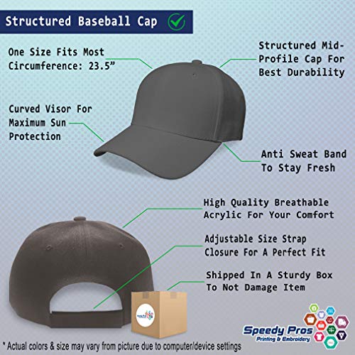 Speedy Pros Baseball Cap Black Labrador Retriever Lab Embroidery Acrylic Dad Hats For Men & Women Strap Closure Dark Grey Design Only #TOP1