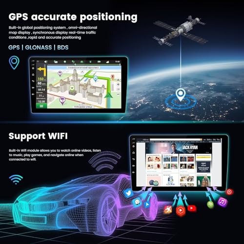 Radio para auto con pantalla táctil 9 pulgadas Android miniatura 7