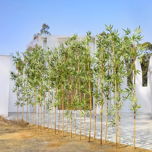 Artificial Bamboo Plant 6Ft Privacy Fence Screen - Real...