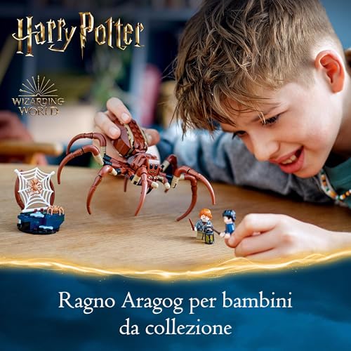 Harry Potter Aragog nella Foresta Proibita, Grande Ragno Giocattolo da Costruire con Parti Snodabili, Giochi di Magia per Bambini e Bambine da 7 Anni in su con 2 Minifigure e Accessori 76434 - Lego - Immagine 3