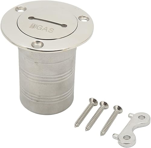 NestNiche Llenadora de cubierta de gascombustibleaguaresiduos, llenado de cubierta de barco de acero inoxidable con accesorios de tapa sin llave