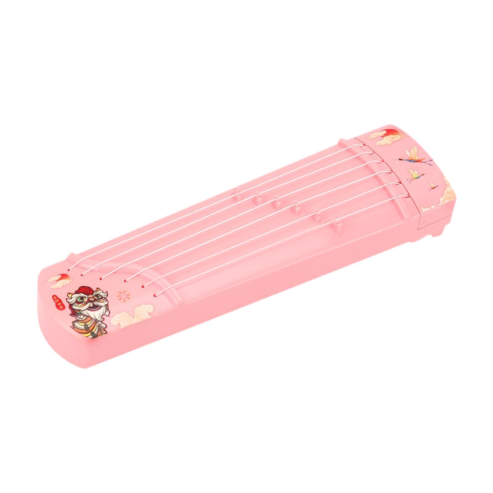 Milageto Guzheng Chinese String Instrument Kids Instrument Praxis Zither Lernen Musikspielzeug Kinder Guzhengs Spielzeug für Kleinkinder Geschenke, Rosa
