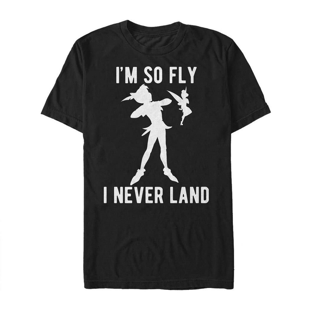Disney Men's Peter Pan Tinkerbell I'm So Fly I Neverland Graphic T-Shirt