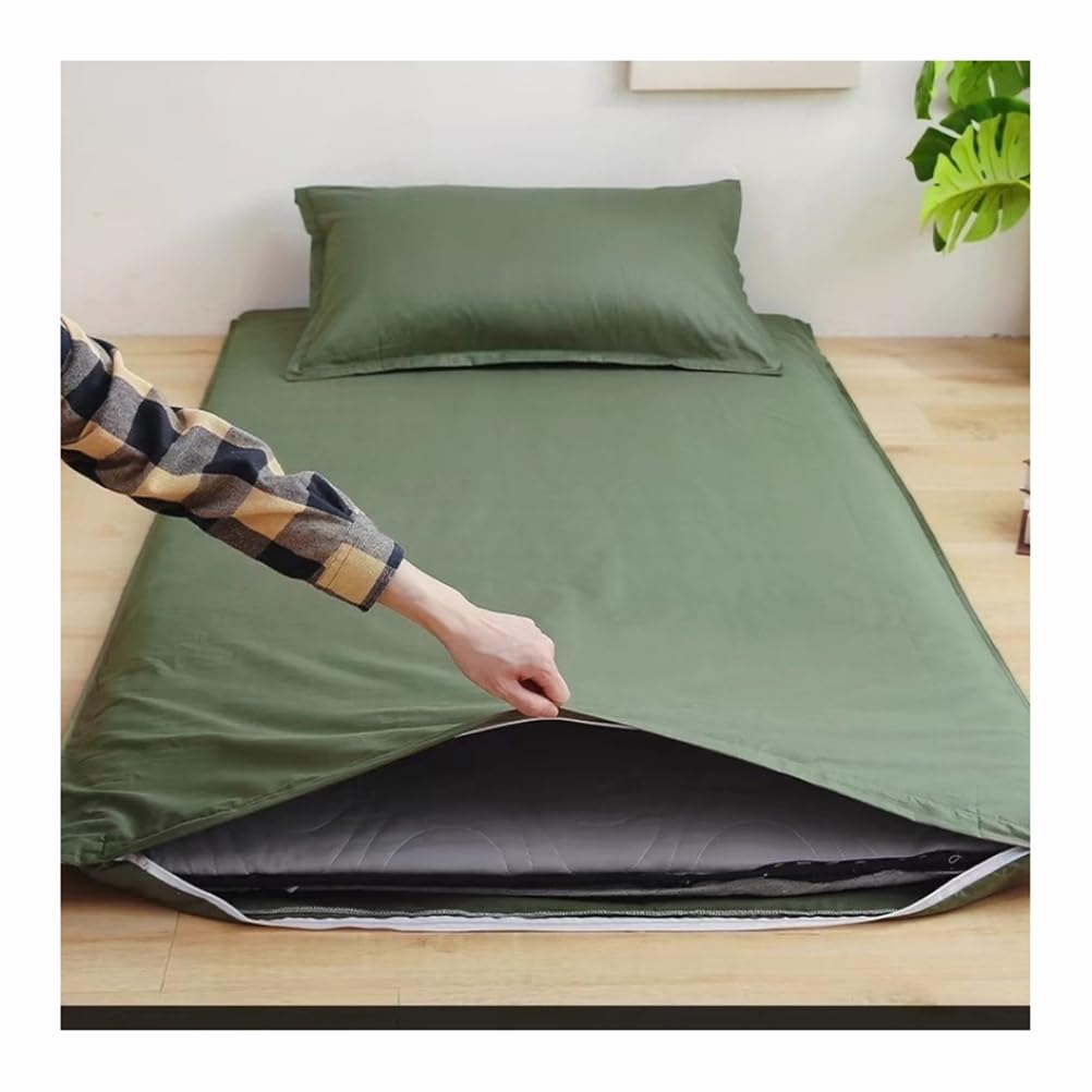 Mswborml A Comfy Japanese Futon Mattress Protector Cover Breathable Futon Floor Mattress Cover With Zipper For Single Double Futon, Washable Tatami Futon Mattress Dust Cover,,100X200cm/39X78in