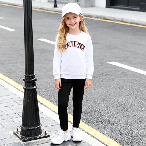 Image of Kids Toddler Girl Clothes Heart Letter Print Long-sleeved round collar top+Letter Print Pants Outfits Set