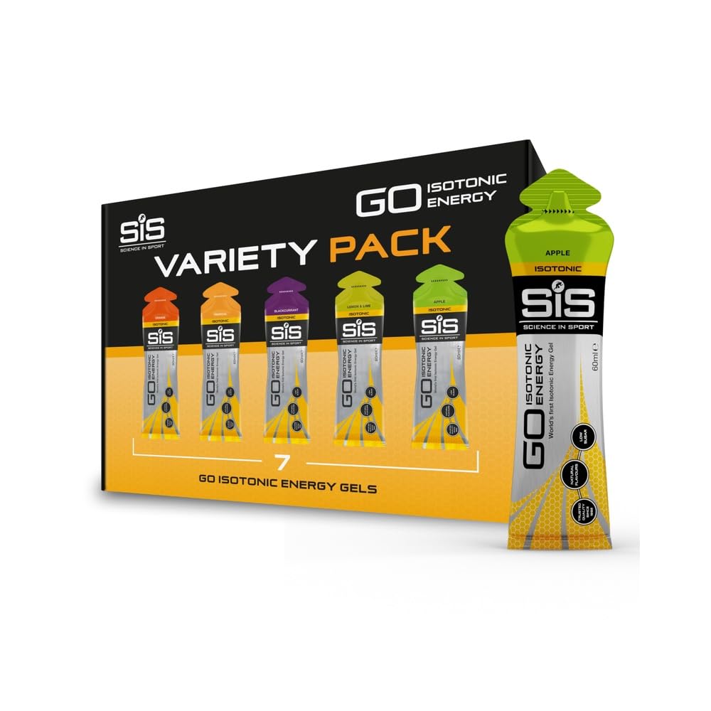 Science in Sport GO Gel Energético Isotónico 7cx 60ml Variado, Vegano - Formulación isotónica con 22g de carbohidratos, Buen proveedor de energía, Alternativa óptima a las bebidas isotónicas.