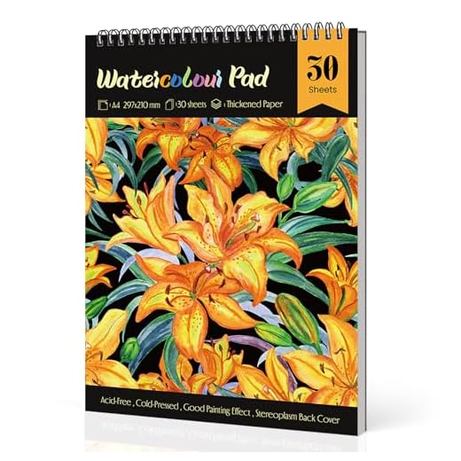 Yordawn A4 Watercolor Sketchbook, 30 Sheets