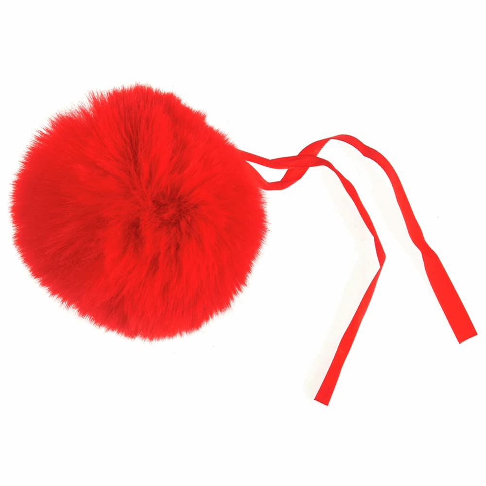 Crafty Capers 11Cm Red Red Giant 11Cm Faux Fur Pom Pom For Decorations & Crafts