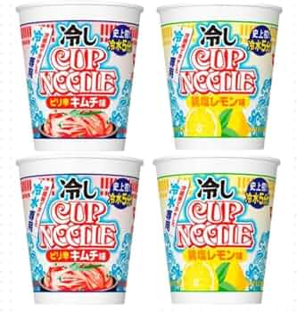 Amazon.co.jp: 【2種4個セット】冷やしカップ ヌードル ピリ辛キムチ