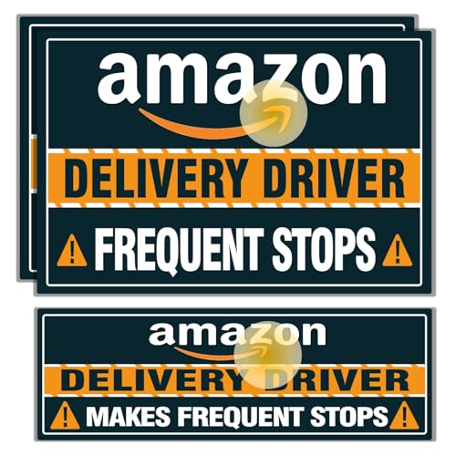 3 Pack Delivery Vehicle Car Magnet,Black Delivery Driver Magnetic Signs Delivery Carrier Magnets for Cars, SUV, Trucks, Reflective Waterproof (2×12