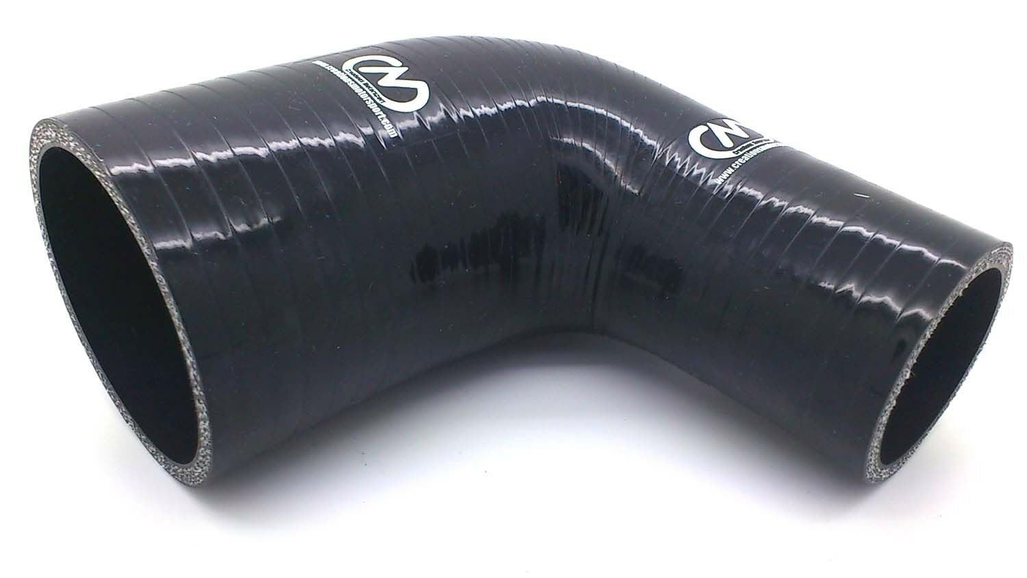 90 Degree Silicone Reducer Elbow Hose [Universal] (Black, 102-90mm)