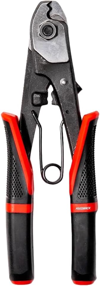FEEDBACK SPORTS | Cable & Housing Cutter 2.0 | Dual-Zone Bicycle Cable Cutter with Crimper, Pick Tool & Locking Grip | Cuts 2mm Cables & 6mm Housing Cleanly