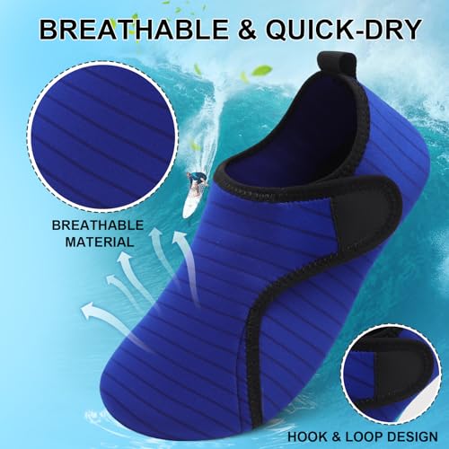 Womens Mens Sensitive Skin Water Shoes Hypoallergenic Barefoot Aqua Socks Quick-Dry3