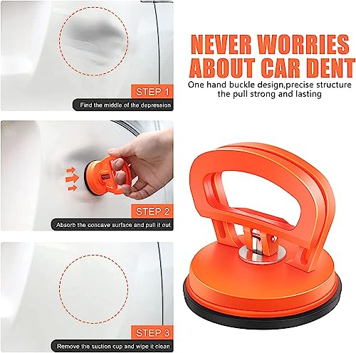 Image of 2 Pack Dent Puller, Car Dent Puller, Suction Cup Dent Puller Handle Lifter, Powerful Car Dent Remover, Dent Removal Kit and Dent Repair Puller for Car Dent Repair,Glass,Screen,Tiles and Objects Moving