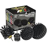Drillbrush BBQ Grill Cleaning Kit - Safe Nylon Grill Brush | Drill Brush Set - Ultra Stiff Power Scrubber Attachments for Loose Paint, De-Scaling Rust and Graffiti Removal on Stone, Brick and Masonry