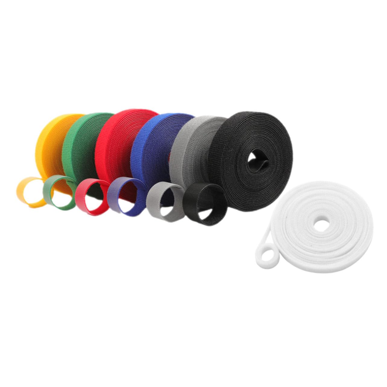 VANZACK 5 Series Correas De Plantas Cable Sujetar Negro Amarre De Alambre De Planta Mini Lazos De Alambre Lazos De Nailon para Jardín Lazos De Jardín para Los Árboles Nylon 7 Piezas X 5
