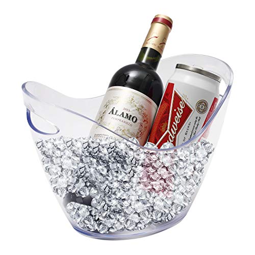 3L Beverage Tub Champagne Bucket with Handles,Large Ice Buckets Beer Bucket for Families, Parties, Barbecues, Picnics - Thumbnail 4