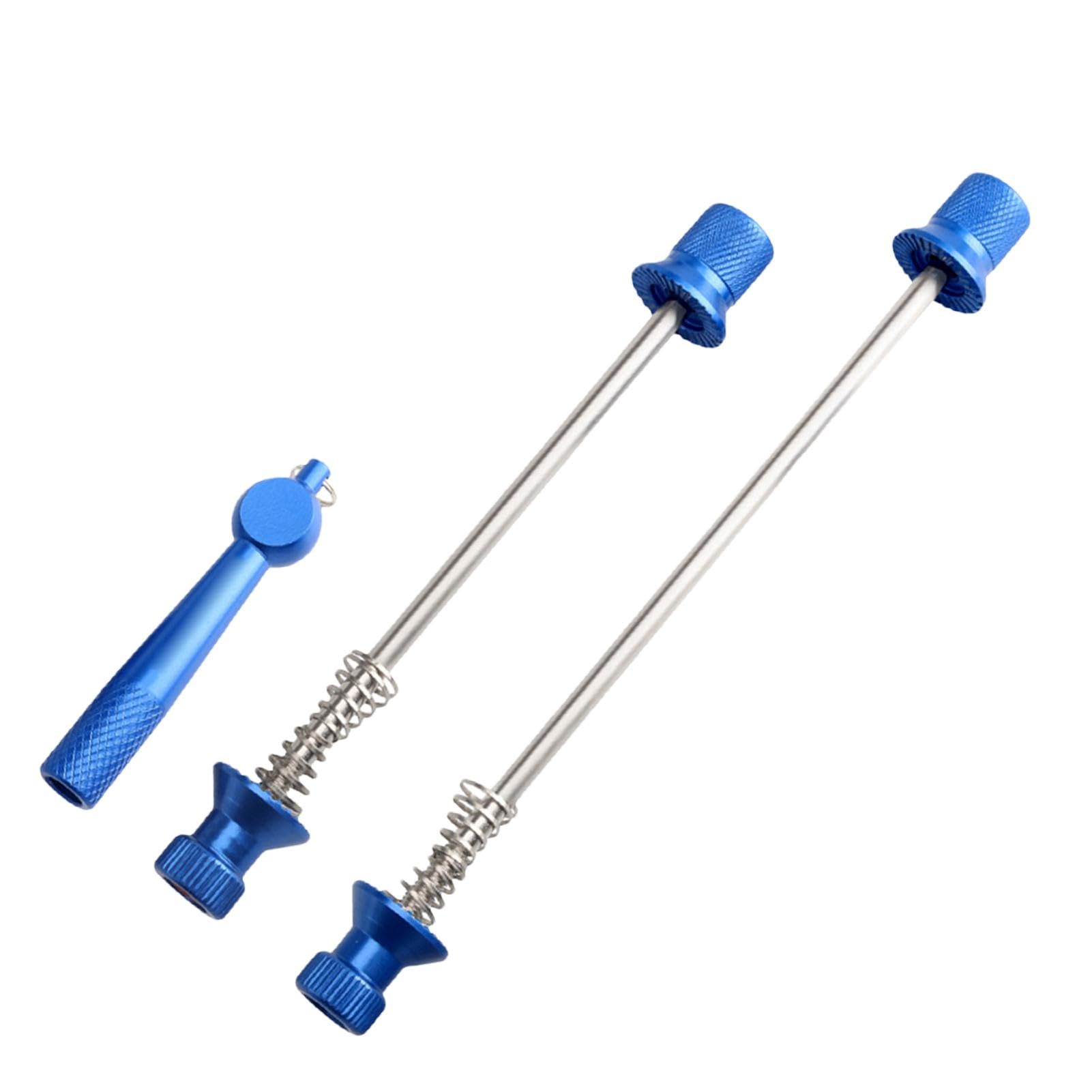 Wheel Skewer Nut Tool - Rear Wheel Skewer, Biike Wheel Hub Skewers | Aluminum Alloy Foldable Road Biking Rear Bearing Screw Rod, Lightweight Anti-Theft Wheel Skewer Nut Tool for Front and Rear