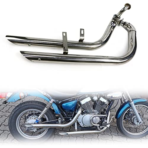 Silencieux d'échappement Yamaha Virago 125 custom style Slash Cut chrome