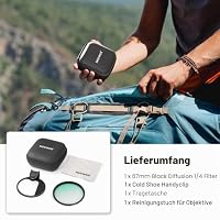 NEEWER 67mm Black Diffusion 1/4 Filter für einen filmischen Nebeleffekt, Aufbewahrungstasche und Objektivreinigungstuch, kompatibel mit iPhone 17,16 Pro Max sowie Samsung Galaxy S26 Ultra – Ansicht 8