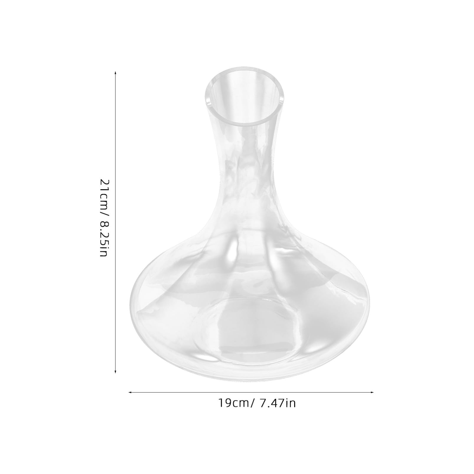 Cabilock Carafe en Verre sans Plomb 1520 Ml Carafon à Vin Transparent Décanter pour Vin Rouge Dégustation Élégant Design Usage Domestique