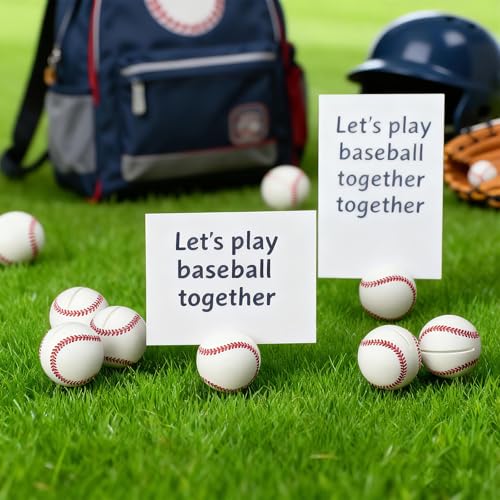 Image of Leinuosen 24 Pcs Resin Baseball Base Centerpieces Place Card Holder Baseball Shaped Table Number Holder Name Place Photo Stand for Sports Events Wedding Party