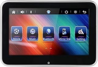 Suporte para montagem de encosto de cabeça para DVD Player Monitor de encosto de cabeça de carro ultrafino de 10 polegadas MP5 Player Link FM HD 1080P Tela de vídeo com reprodutor multimídia USB/SD fá