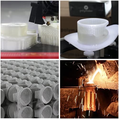 Image of Polymaker PolyCast Filament 1.75mm for Investment Casting 3kg, 3D Printing Filament for Lost Wax Investment Casting, Similar to Wax Filament for Metal Casting Plaster Cleanly Burn Out