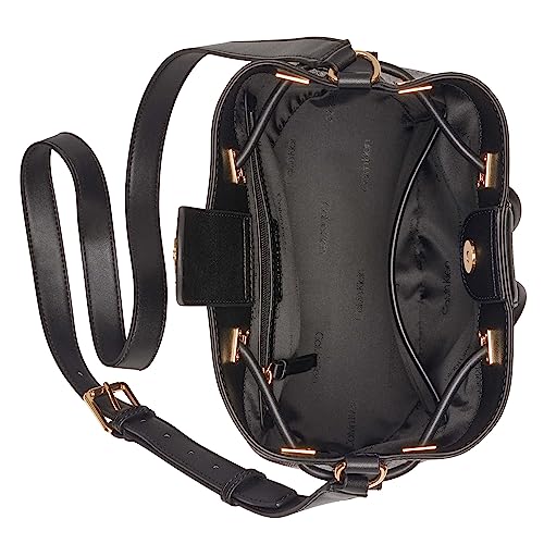 Image of Calvin Klein Women's Ash Crossbody Bag - Vegan Leather, Monogram, 2 Pockets