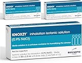 KNOXZY Isotonic Saline Solution 0.9% - Sodium Chloride NaCl - Inhalation Saline Solution for Humidifying The Airways Unit Dose Vials, Pharmaceutical Grade (Isotonic - 60 Vials)