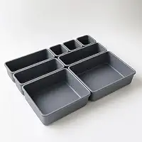 Organizador de Gavetas Modular Ajustável Divisores e Bandejas para Cozinha, Escritório e Banheiro