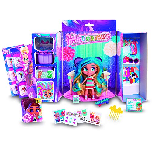 Hairdorables, Poupée (Serie 1) avec 11 Accessoires Surprises, Cheveux à Coiffer, Modèles Aléatoires, 36 poupées à Collectionner, Jouet pour Enfants dès 3 Ans, HAA00
