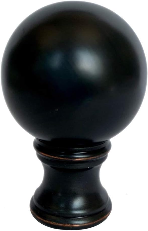 Oiled Bronze Sphere Finial Lamp Finials