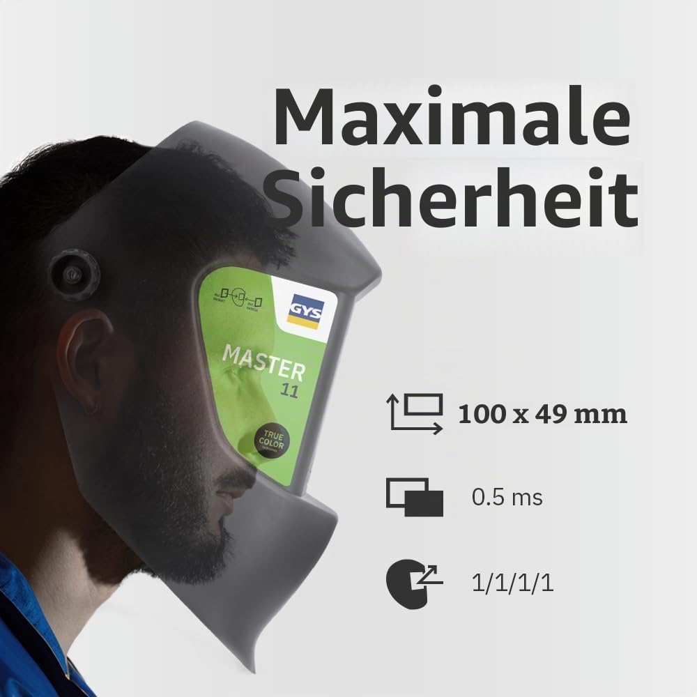 Gys Schleifschutzhelm mit großem, wegklappbarem Sichtfenster Gys Schleifschutzhelm mit großem, wegklappbarem Sichtfenster