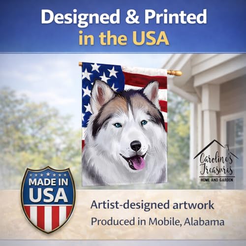 Drapeau Husky d'Alaska grand format pavillon canevas extérieur multicolore - 8