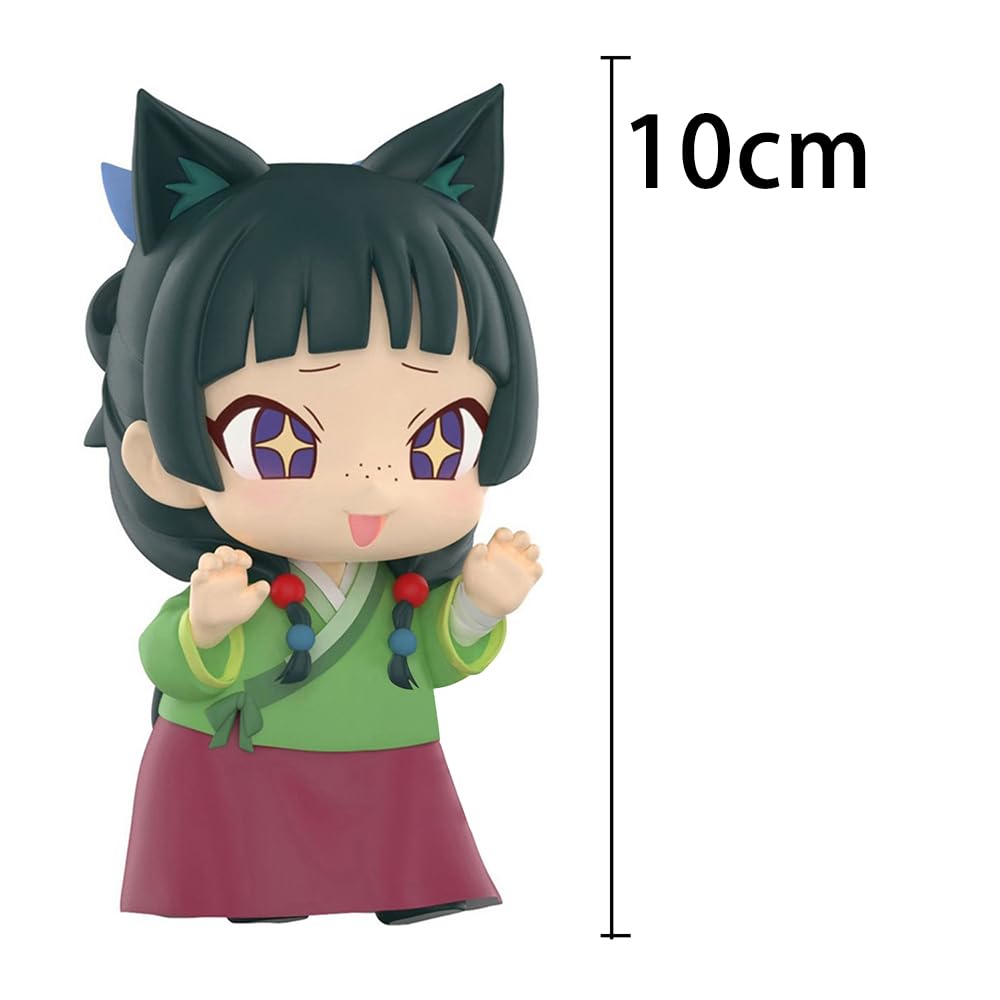 Ximman Lot De 2 Figurines Maomao En PVC - Pose Assise - Modèle De Dessin Animé - Figurines Maomao à Genoux - Décoration De Chambre - Cadeau Pour Les Fans