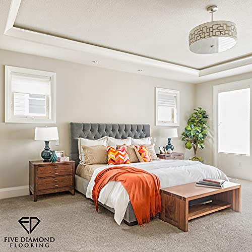 Eclipse Peel And Stick Carpet Tiles, Attached Cushion, Easy Diy Install, Soft Residential Carpet, American Made, Seamless Appearance, Plush, Great For Area Rug (10 Tiles - 22.5 Square Feet, Equinox) #TOP5