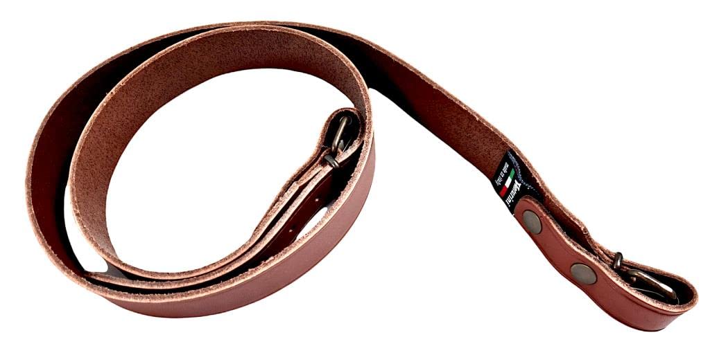 Bretella per Fucile da Caccia in Pelle Regolabile Cinghia Tracolla per cacciatore MADE IN ITALY