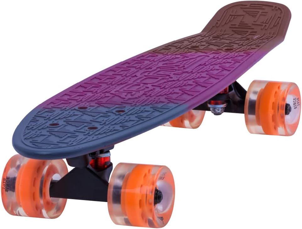 Flybar 22 Inch Kids Skateboard – Mini Cruiser Skateboards for Kids Ages 6-12, Outdoor Toys, Lightweight, Durable, Non-Slip Deck, ABEC-7 Bearings, Holds up to 175 lbs