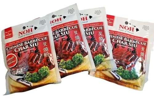 All Natural NOH Chinese Barbecue Char Siu Seasoning Mix 2.5 Ounce (4 Pack)