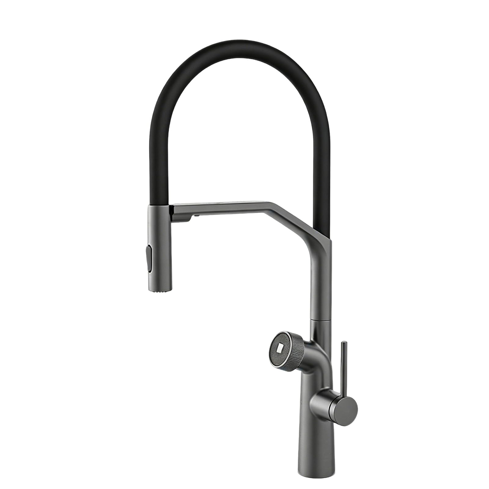 Kitchen Sink Tap 3 Way Taps Flexible Tube Purified Water Brass-Grey