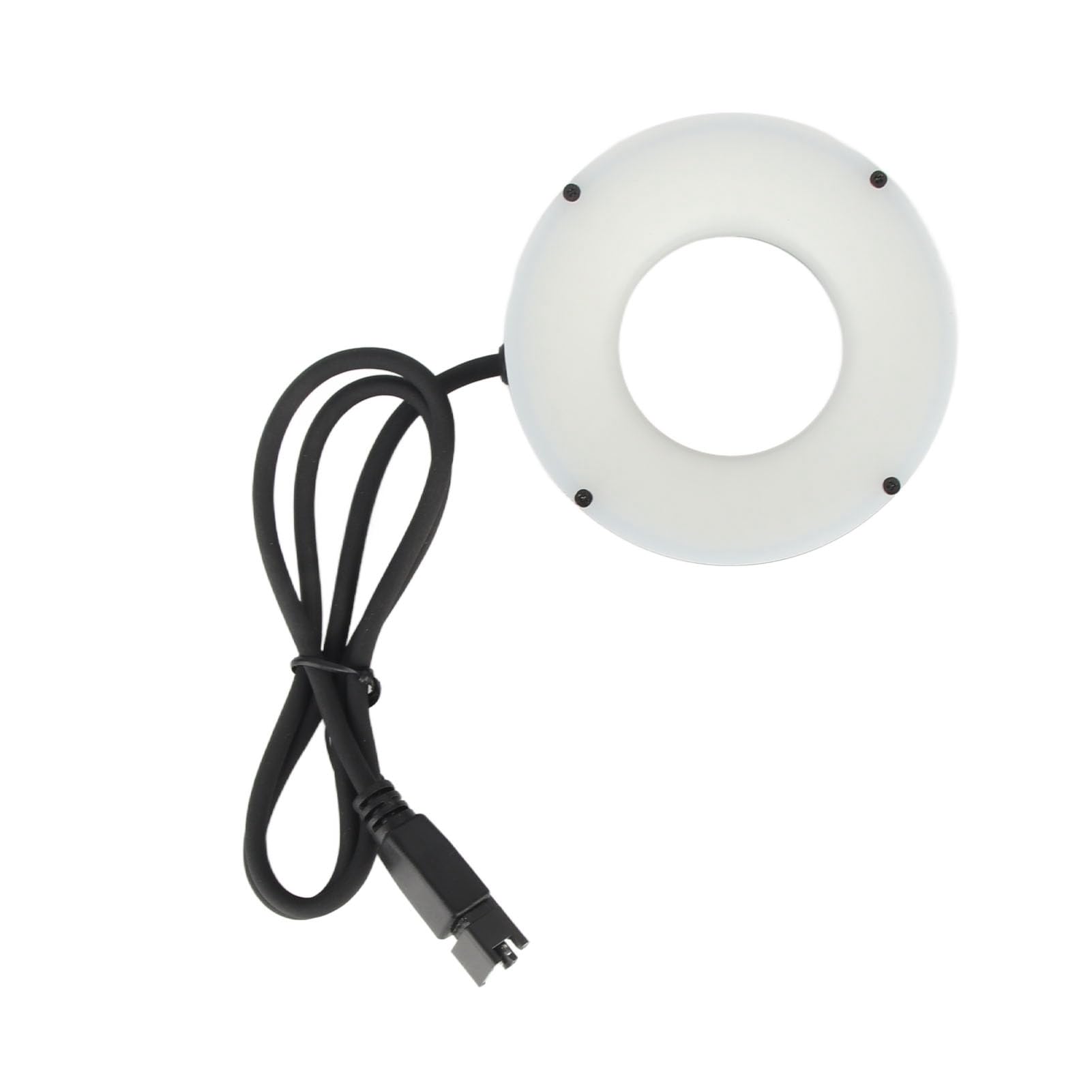 Focket Lampa Pierścieniowa LED, 24 V Dwupinowy Oświetlacz Mikroskopu ze Stopu Aluminium do Lampy Pierścieniowej Obiektywu Mikroskopu Stereoskopowego
