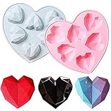 gelatina forma de preparar ❤Molde en forma de corazón de silicona de alta calidad, suave y duradero, seguro y ecológico, buena flexibilidad, superficie lisa y reutilizable.