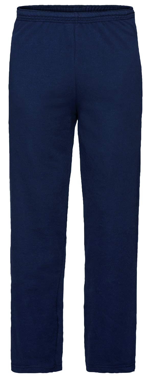 Fruit Of The Loom Men's Deep Navy Open Hem Lightweight Jog Pants, Blue (Deep Navy), Medium