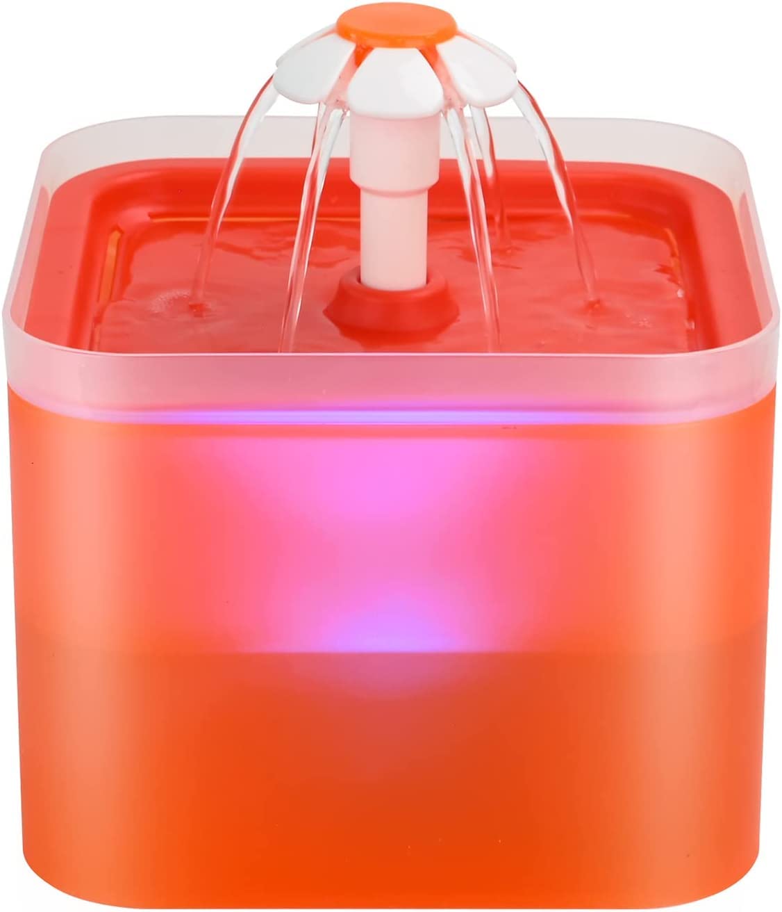 PetVogue Pet Fountain Cat Water Dispenser (2 L) Orange Healthy and
