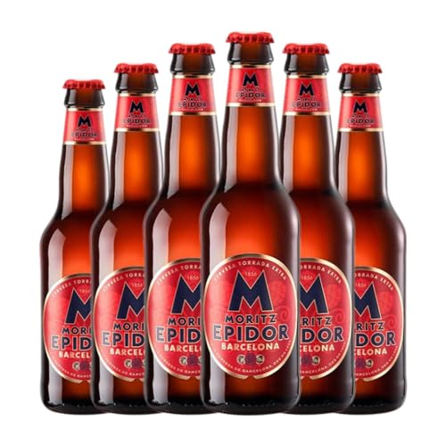 Cerveza Moritz Epidor Botellín Tercio 33 cl (Caja de 6 Botellín Tercio de 33 cl)
