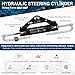 Vikua 150hp Hydraulic Outboard Steering Kit with Steering Wheel, Cylinder, Helm Pump, Hoses, and Installation Parts – A Complete Boat Hydraulic Steering System for Single Engine Boats