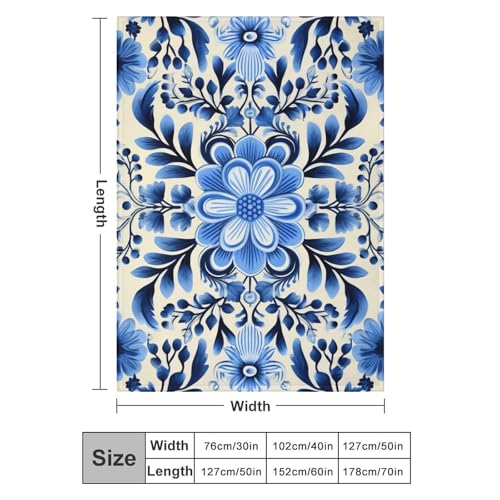 Couverture en flanelle légère contre les nuits fraîches plaid bleu doux - 3