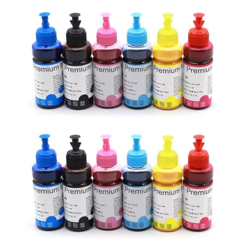 Inchiostro sublimazione 100 ml Compatibile con L110 L200 L201 L210 L220 L300 L310 L350 L355 L382 L386 L455 L486 PRINCIPENTI COLORE TRASFERIMENTO INCIO PER TAGLI2set