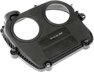 KarParts360 For Audi A6 Quattro 2016 17 18 19 20 2021 Timing Cover | Plastic Material | Painted Finish | Black | 0.15 Inches Material Thickness | 2 Inches Depth | 6 Mounting Hole Quantity | 6K103269D